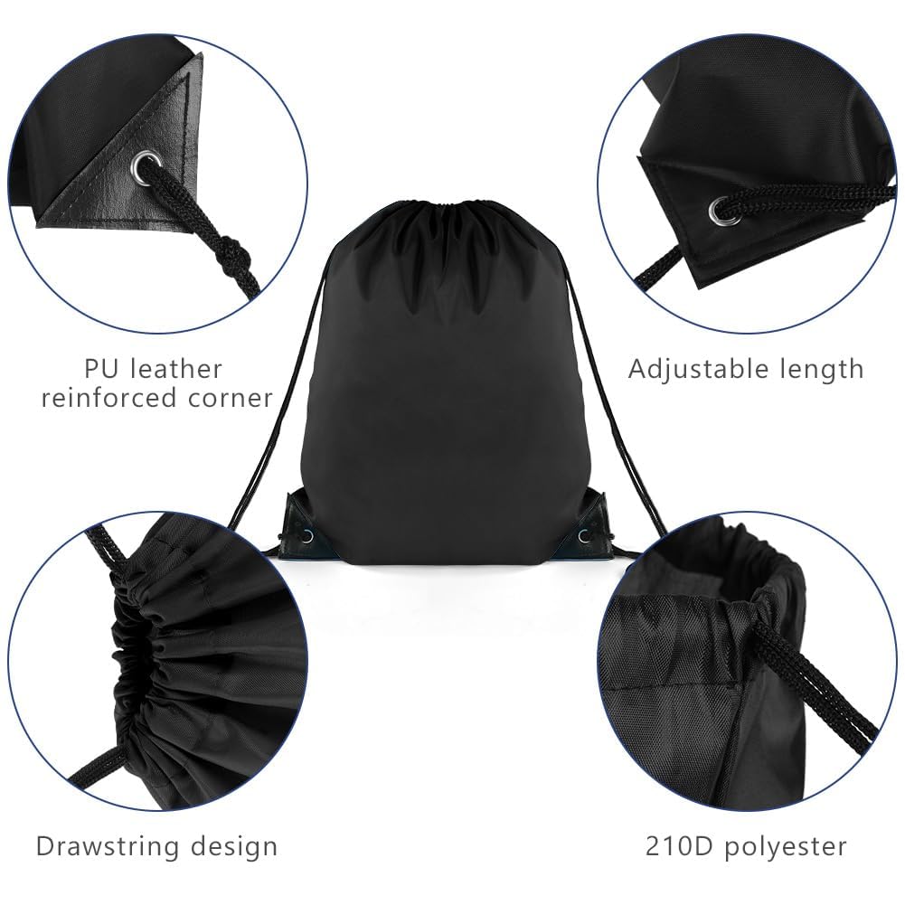 Sac a Dos Cordon,2 Pièces Sac de Sport Imperméable pour Homme Femme,Sac à Dos De Rangement Sac De Cordon pour Le Sport pour L'école Sport Voyage Gym