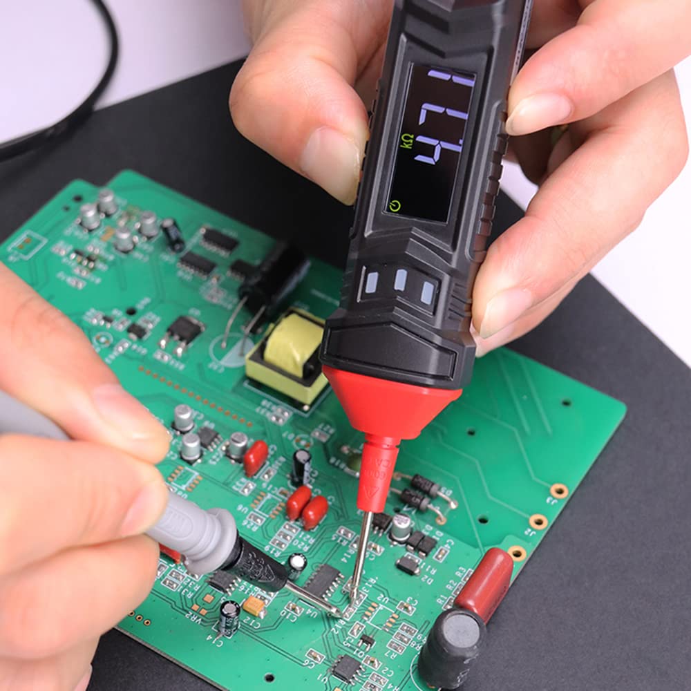 Multimeters,SIUKE HT121 Pen Type Digital Multimeters Smart Handheld Multi-Meter True RMS LCD Display 4000 Counts Universal Meter Voltmeter Pen Tester DC/AC Voltage Resistance Capacitance Frequency Te