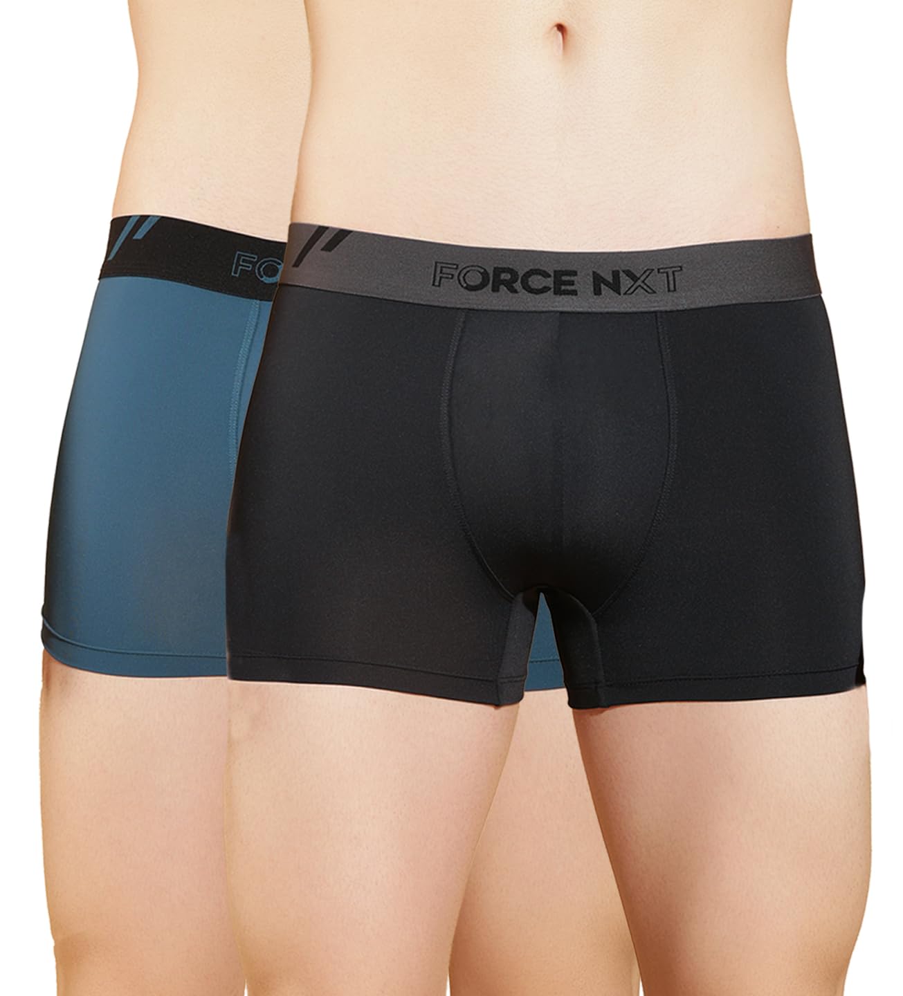 force nxt Men's Super Combed Cotton Elastene Stretch Solid Trunk | Ultrasoft Men Innerwear | Best Underwear for Men | Durable Men's Pack of 2| Actual Color May Vary-picture-23