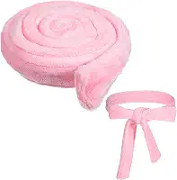 Cinto de roupão reutilizável, gravata unissex de 170 cm, para viagem, casa, hotel, spa, sono, (rosa, ajustável)