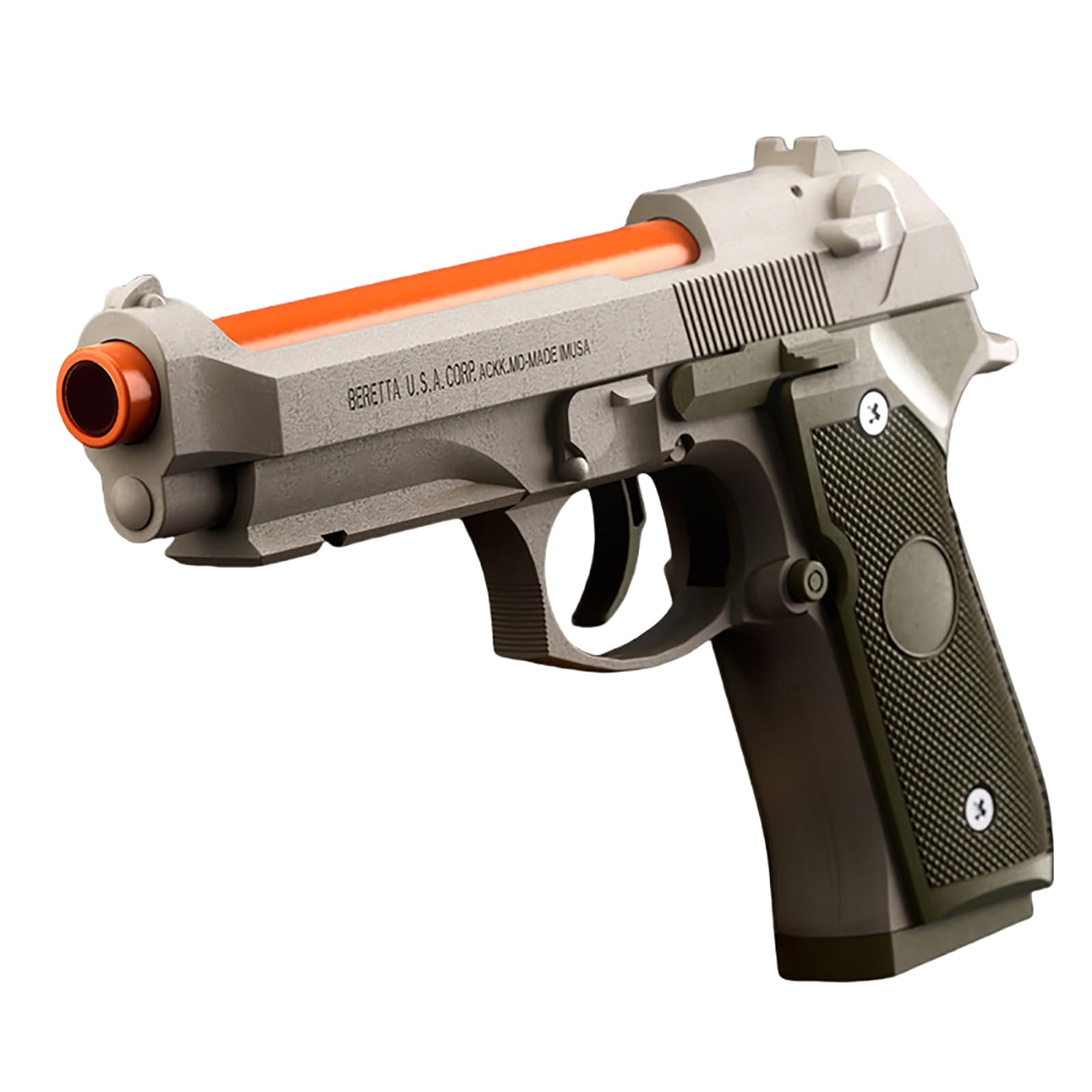 SK MISS Toy Gun - Toy Guns for Boys, Pretend Plastic Toy Pistol for Kids with Soft Foam, Children Education Foam Blaster Birthday Gift for Outdoor Play 5 6 7 8 9+ Year Olds