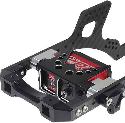 Miniatura 5 de Servo guardias RC de aleación de aluminio para servo guardia de dirección cubierta SOA para 110 RC Crawler Rig Rock Bouncer Roll Cage Capra RR10