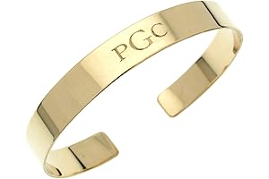 Grabado del brazalete de oro para hombre