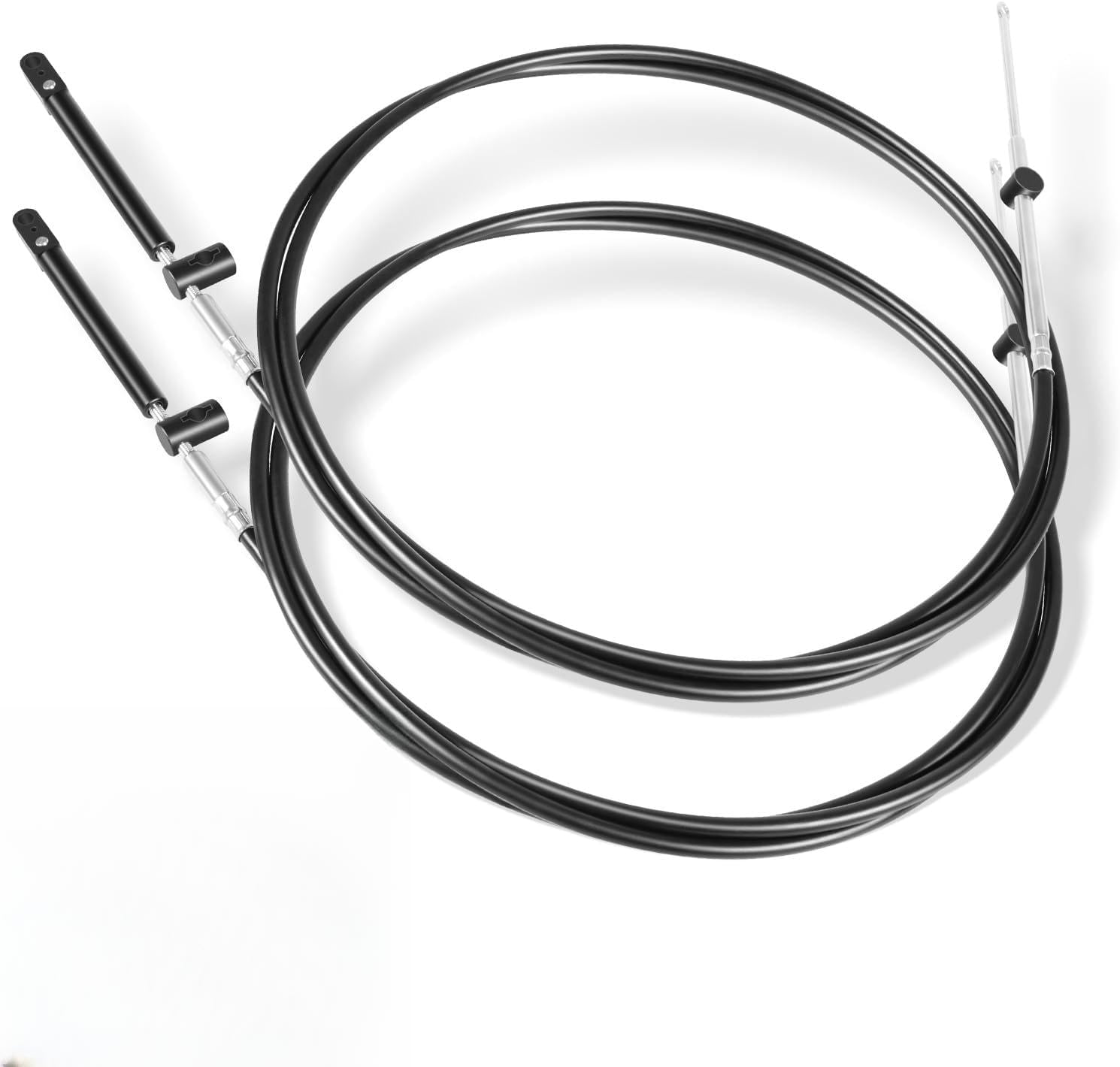 GEN 1 Boat Throttle & Shift Control Cables Fits for Mercury MerCruiser for Mariner Force & Quicksilver, Replace CC17910 & Fits 881170A, Smooth Shift & Precision Throttle (10-INCH, 2PCS)