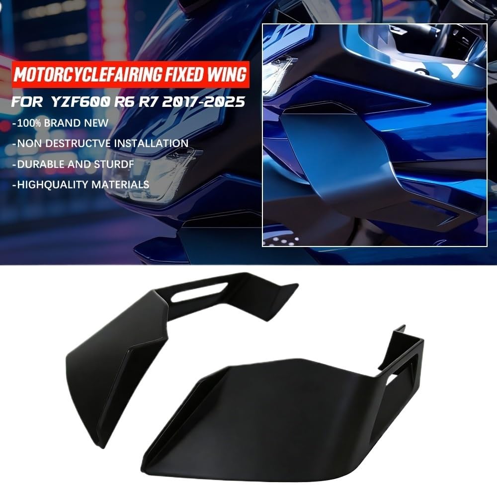 Aerodynamiczne Winglety Motocykla Do YZF600 R6 R7 2017-2024 Przednie Aerodynamiczne Winglety
