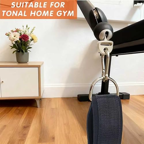 Miniatura 2 de Correas de entrenamiento de tobillo para máquina de gimnasio tonal, accesorios de correa de tobillo ajustable para Tonal, con adaptador de bloqueo