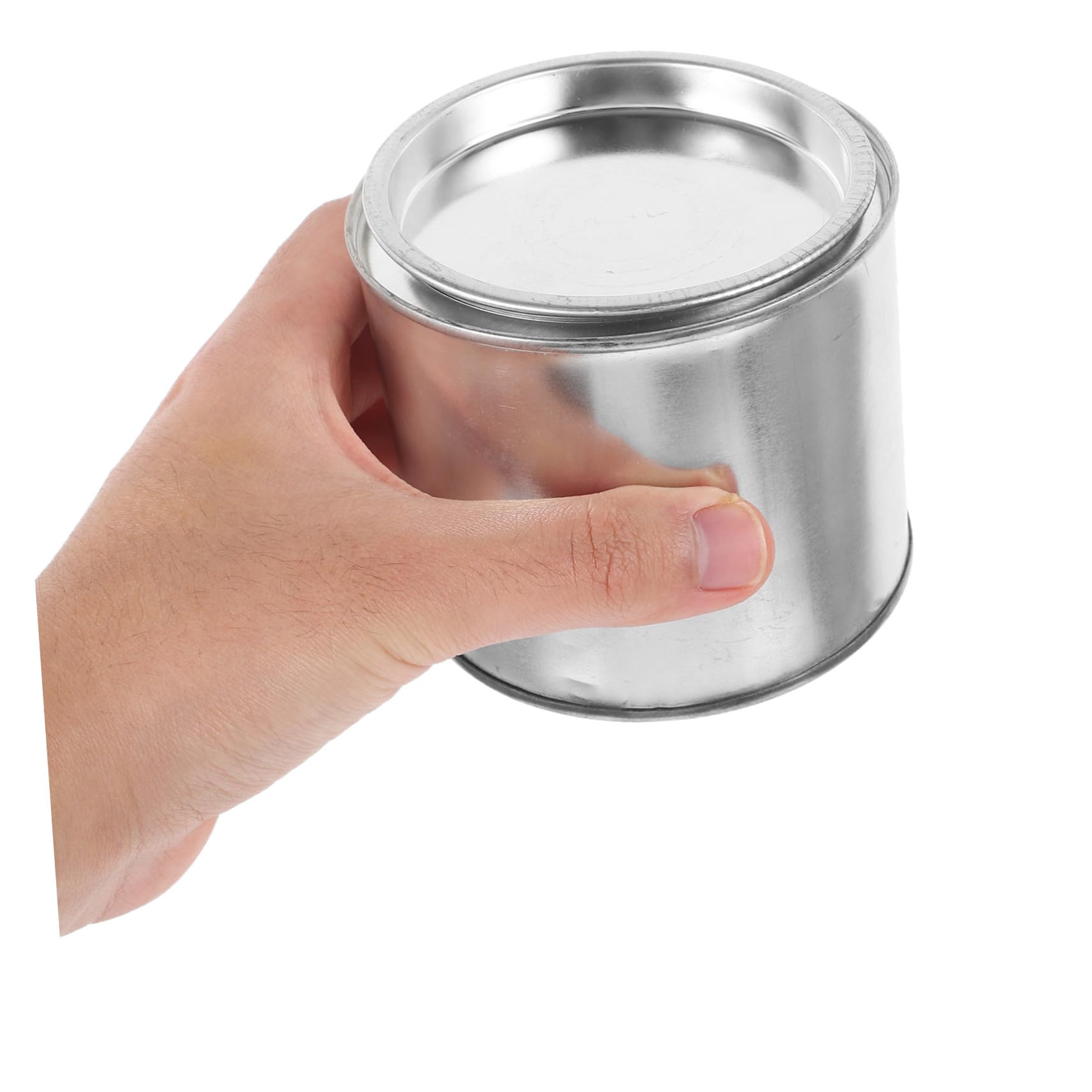 Kisangel 10 Unidades De Contenedores De De Pintura Latas De Metal Contenedores Redondos con Tapa Cubos De Pintura Vacíos Latas De Almacenamiento De Tinta
