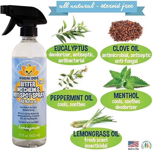 Vista 53 de Bodhi Dog Espray de manzana amarga ayuda natural para el entrenamiento de perros y cachorros, disuade a los perros de masticar y morder, hecho