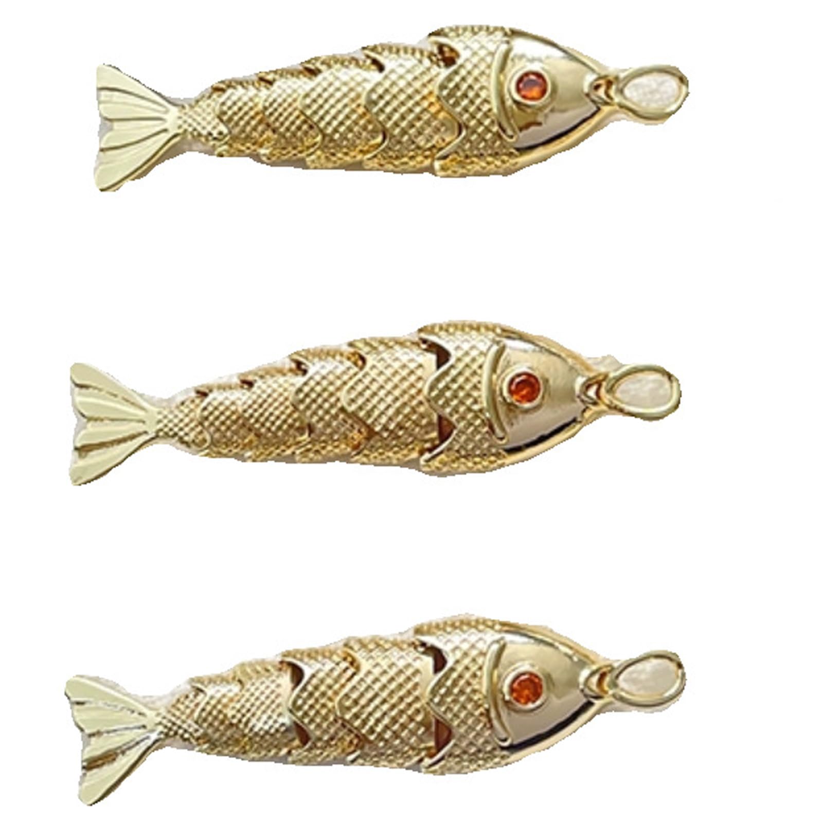 Kalttoy Geometrics Fish Alloy Pendant Jewelry Crafting Supplies for Necklace Bracelets Earring Accessories Creation Artistics Geometrics Fish Charm