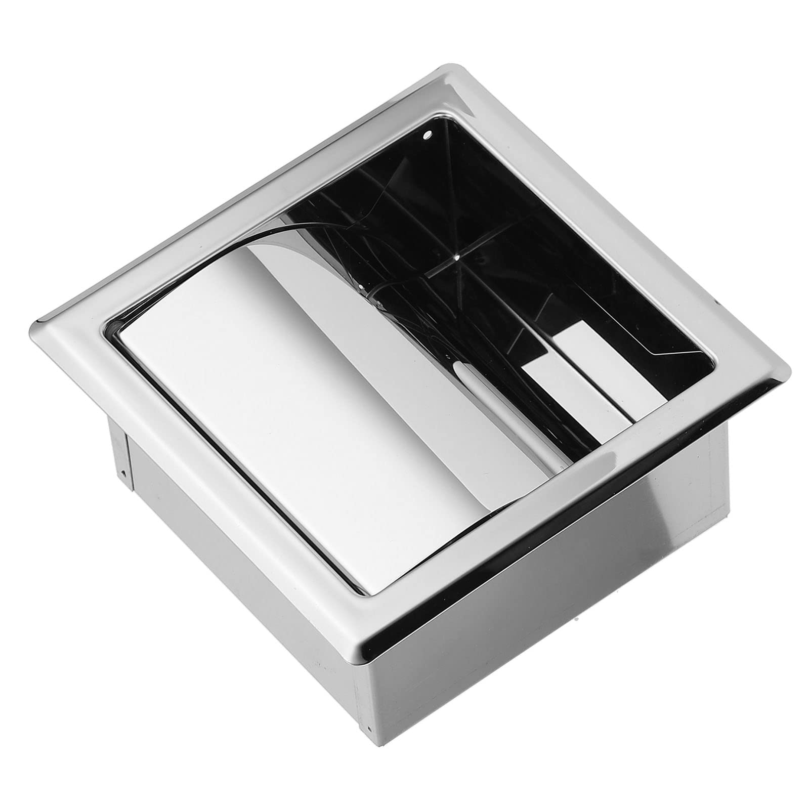 Porta carta igienica in acciaio inox per bagno (Mirror Chrome) impermeabile a parete