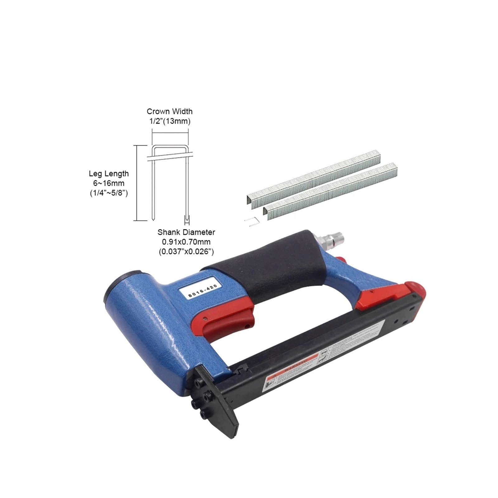 Cucitrice pneumatica, Cucitrice per tappezzeria al Cucitrice pneumatica Pistola cucitrice a filo fine da 12,8 mm di larghezza for mobili Lavorazione del legno e progetti fai-da-te Pistola for inchioda