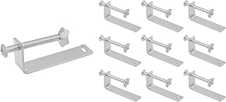 Ruvati Extra Long Extended Mounting Clips for Drop-in Topmount Sinks installed in up to 2-inch thick Butcher Block - RVA11049