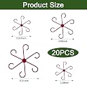 20 Pack Plant Support Clips for Climbing Plants 6 Claw Plastic Stem Holders Durable Plant Support Rings for Vines Creepers Indoor Outdoor Gardening Wall Fixing Plant Supports gallery image