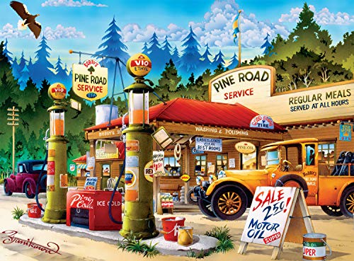 Buffalo Games - Cartoon World - Pine Road Service - 1000 Piece Jigsaw Puzzle