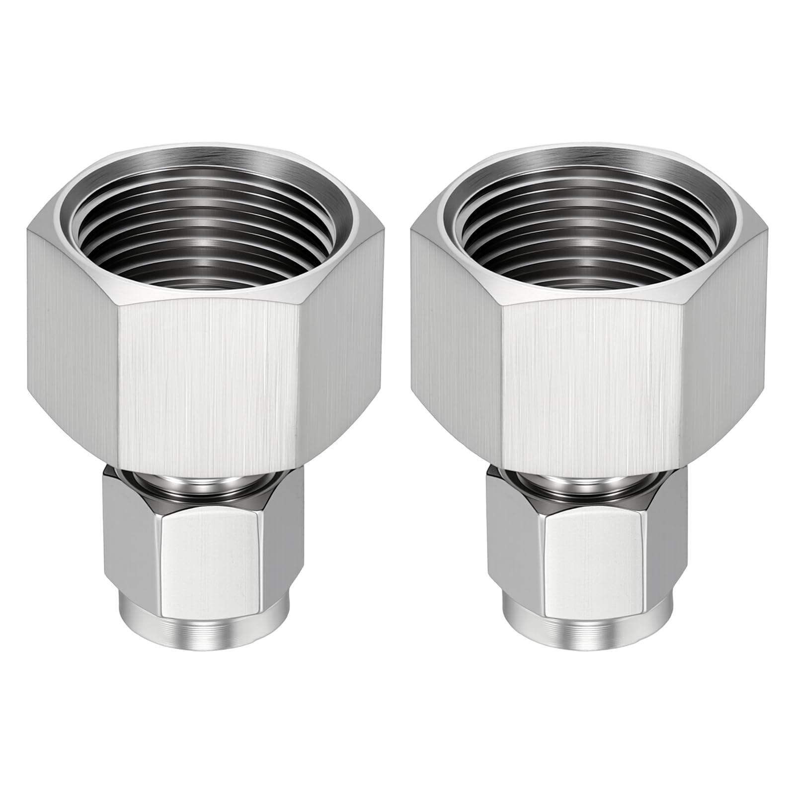 Raccord compression 6.35mm en inox 304 durable avec double viroles femelle 1/2 NPT