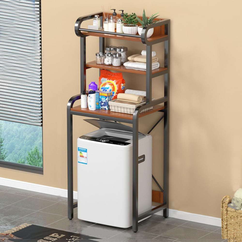 Fohouse Over The Toilet Storage, 3Tier Washing Machine Shelf,Metal