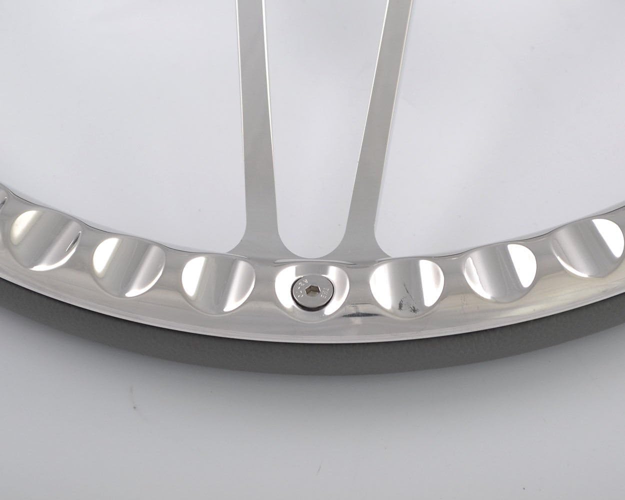 14'' Billet Half Wrap 9 Bolts Steering Wheel with 2'' Dish and Horn Button(Black)