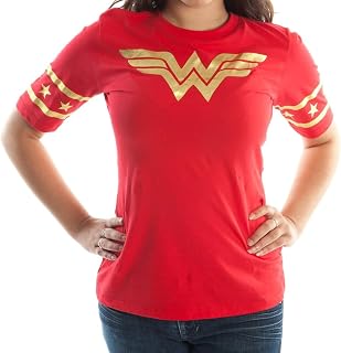 Bioworld Wonder Woman Juniors Foil Logo Tee Shirt