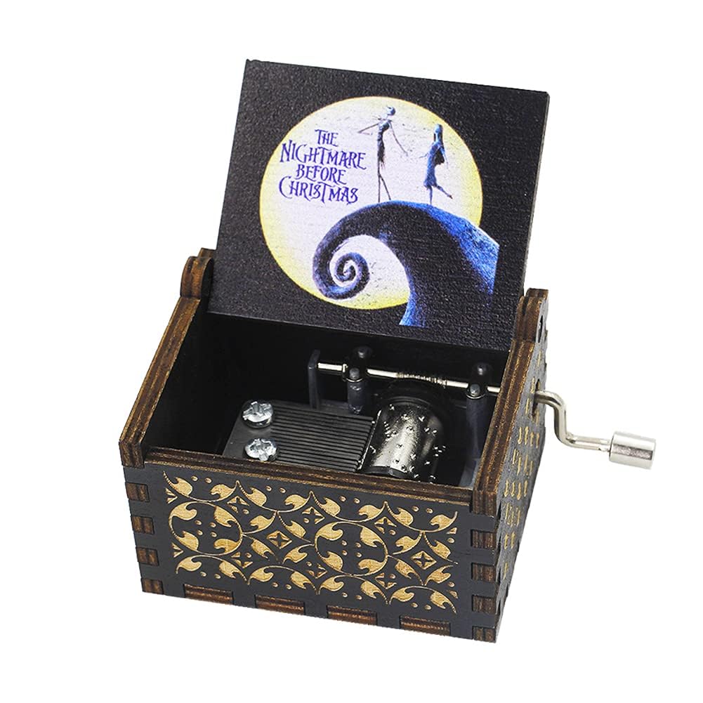 Yesnote Halloween Music Box Nightmare Before Christmas, Halloween Day Gift for Daughter Son Wife Women Girlfriend Birthday Present Play This is Halloween