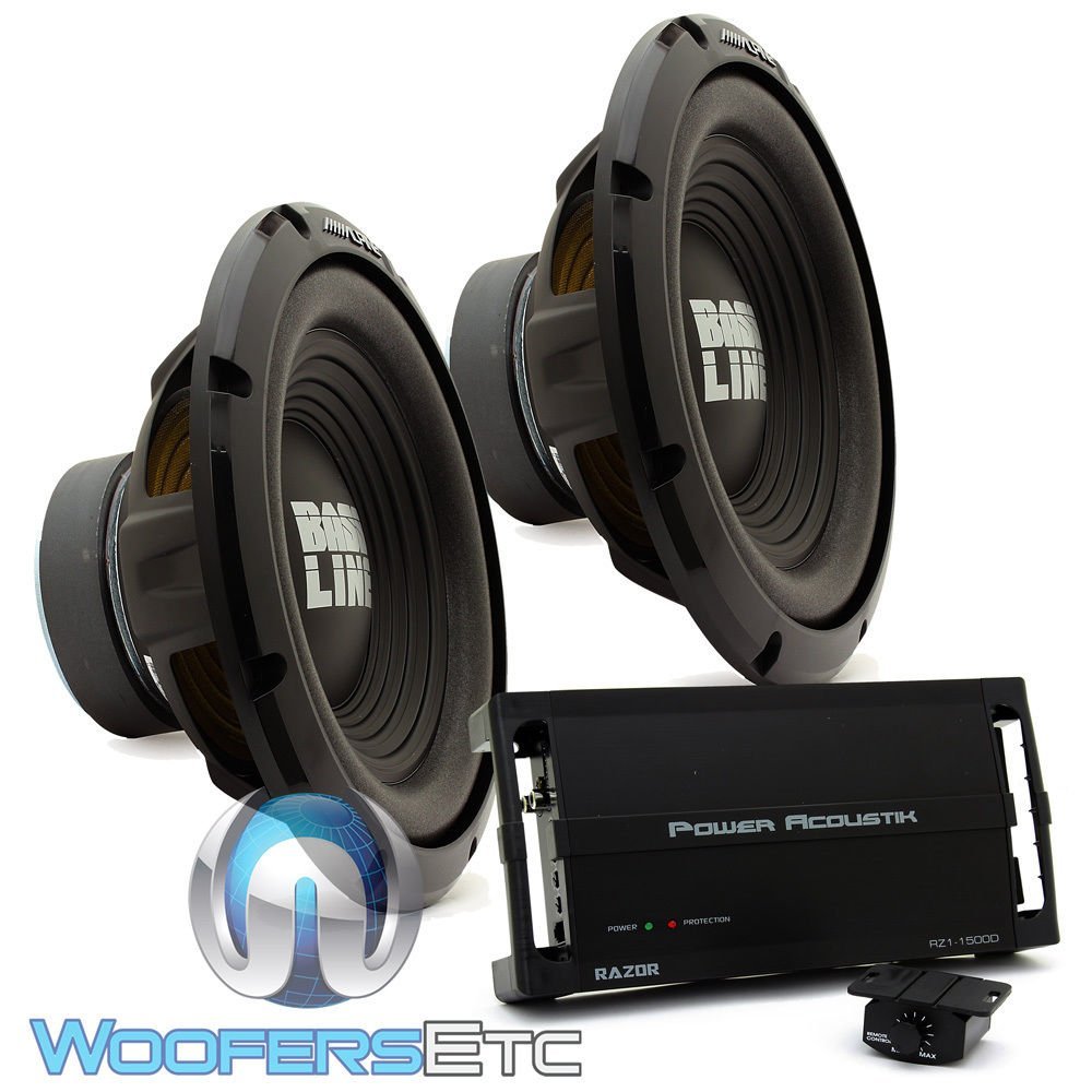 Buy pkg (2) Alpine SWA12S4 12" Single 4Ohm 250W RMS Bassline Series