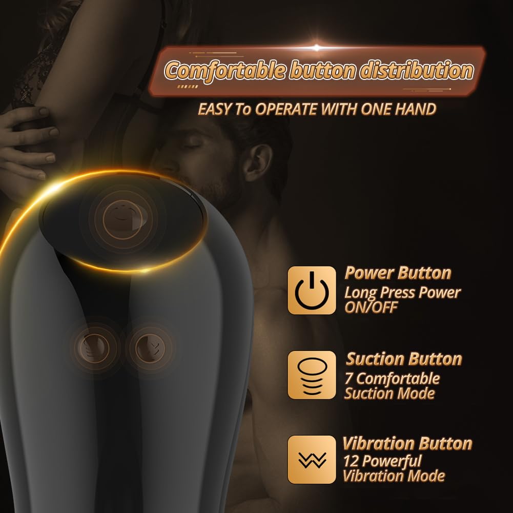 Amazon.com: Sexbaby Automatic Male Masturbator Cup with 7 Sucking & 12  Vibrating Modes Detachable Pocket Pussy Male Stroker with 3D Textured  Vagina Adult Sex Toy for Men Masturbating, Black