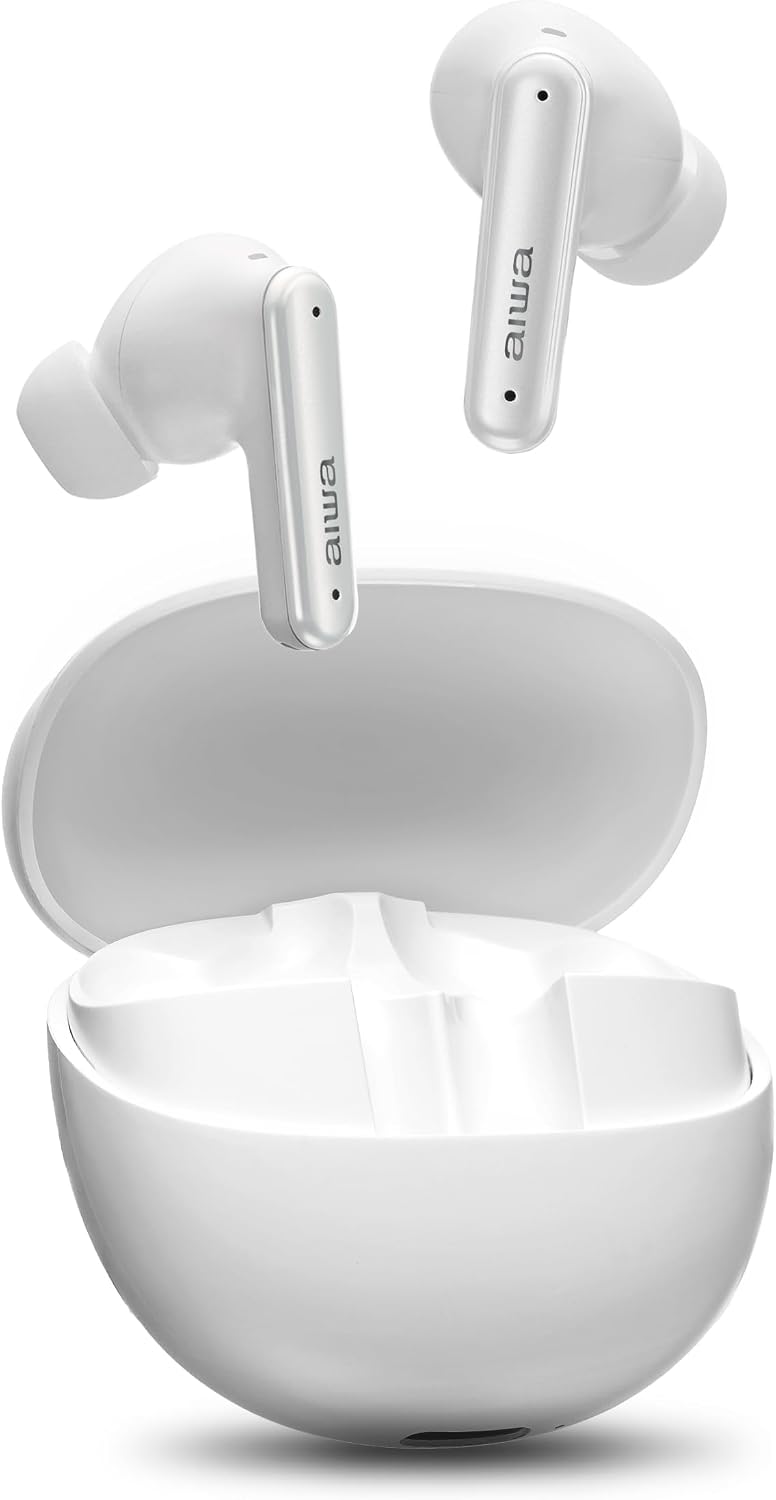 AIWA AWS-EB-04-W Earbuds and Charging Case