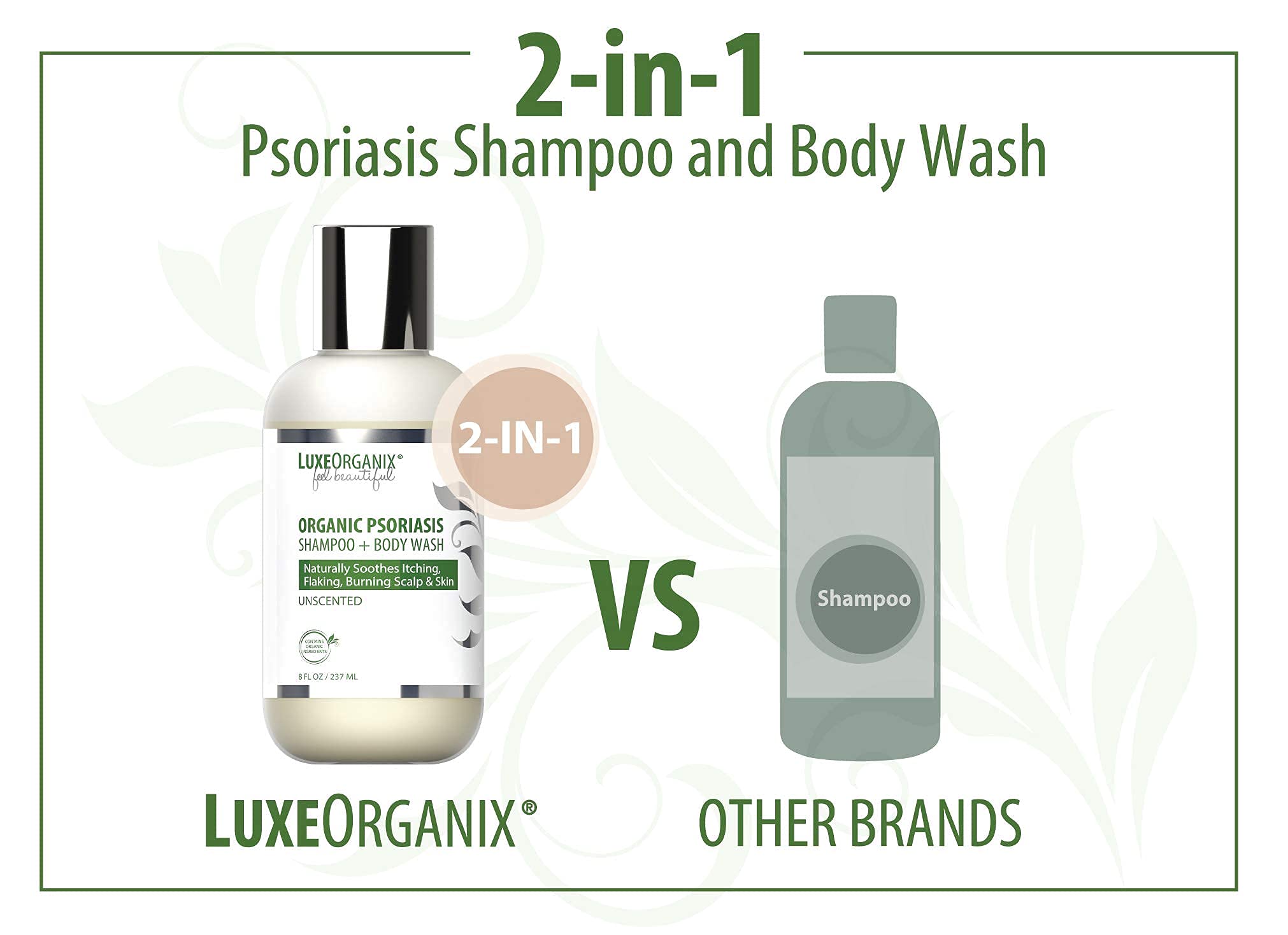 Psoriasis Shampoo and Scalp Treatment Soothes Itching, Flaky, Burning