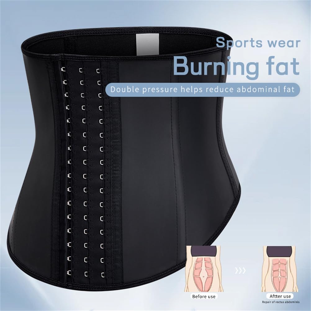 Womens' Waist Trainer Tummy Control Latex Waist Cincher Workout Slim Body Shaper Postpartum Belly Band Wrap