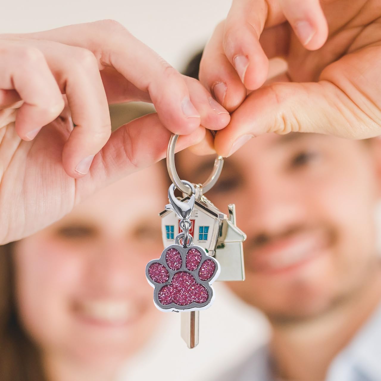 Healifty Zipper Pulls, 10 Pack Glittery Dog Paw Charms for Backpacks and Jackets, Colorful Enamel Zipper Replacement Extensions for Purses School Bags, Assorted Paw Print Pendants - Image 4