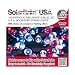 Solar Fairy String Lights 120LED Super Bright Patriotic Red White & Blue Decorative, Choice of Light Effect. Ideal for Trees, Gardens, Parties & More...