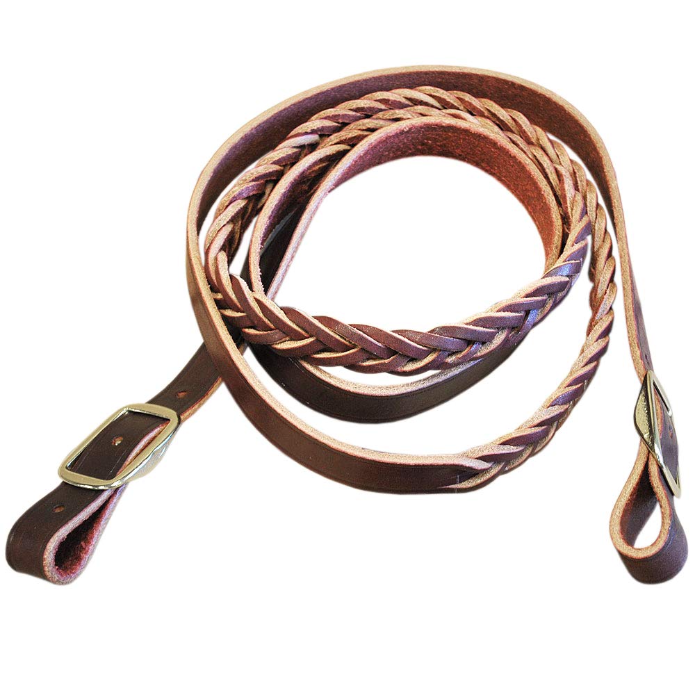 Aime ImportsWestern 4-Plaited Leather Roping Rein
