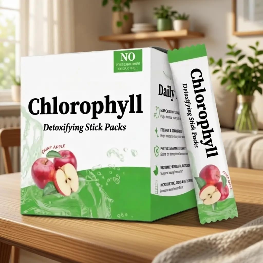Chlorophyll-Stick-Packs – beschleunigen Ihre Entgiftung und fördern die Darmgesundheit auf praktische Weise