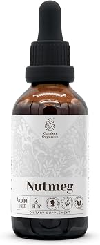Nutmeg Alcohol-Free Natural Tincture Extract, Immune System Booster, Liquid Drops Made from 100% 2 fl oz