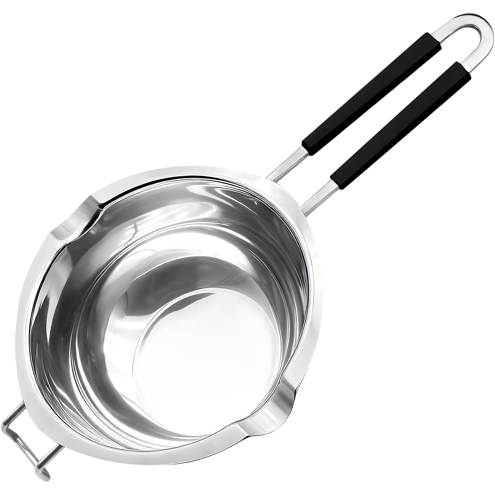 Xinsheinelry Multifunctional Chocolate Melting Cookware 1200ml Capacity Melting Pots with 2 Molds for Baking Enthusiasts Stainless Steel Double Boiler for Chocolate