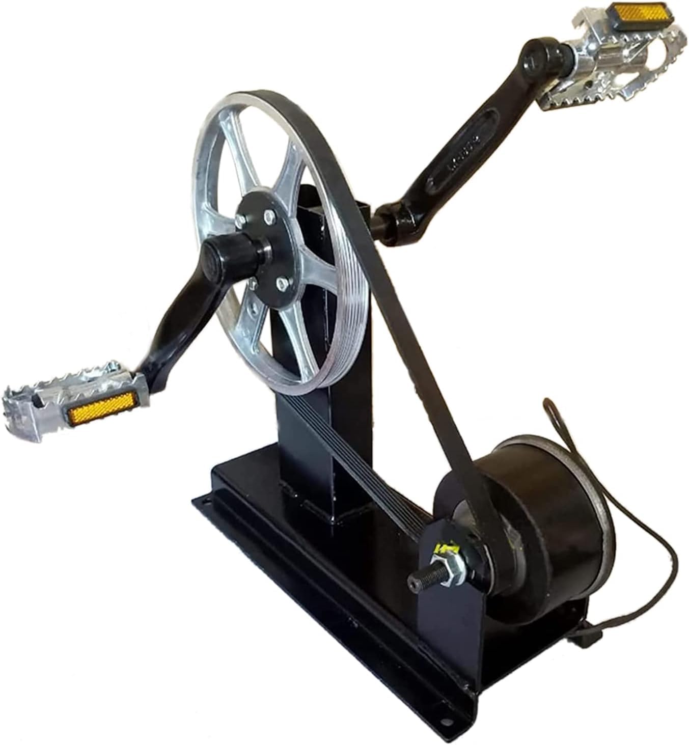 Generador de pedal portátil con salidas de 12 V CC y 5 V para energía de emergencia y uso en fitness