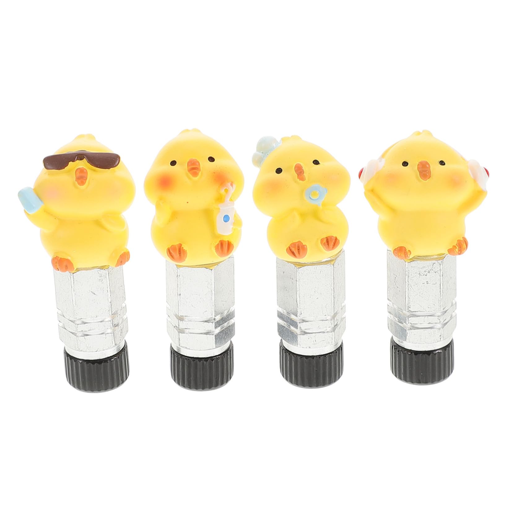 Milisten Bicycle Valve Core Cover Decorations Tire Valve Caps Cute Stem Caps Bike Decor