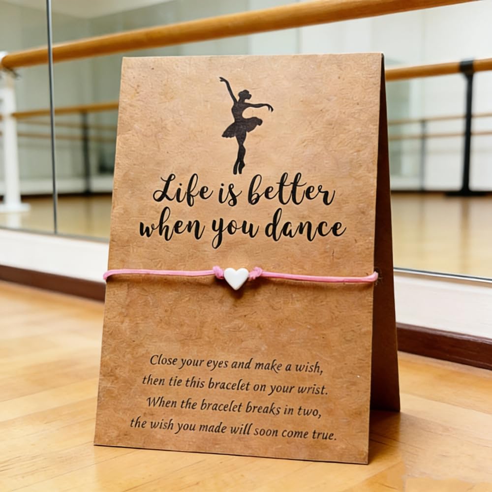 Lemua Dance Bracelet Gifts Ballet Bracelet Jewelry for Granddaughter Daughter Niece