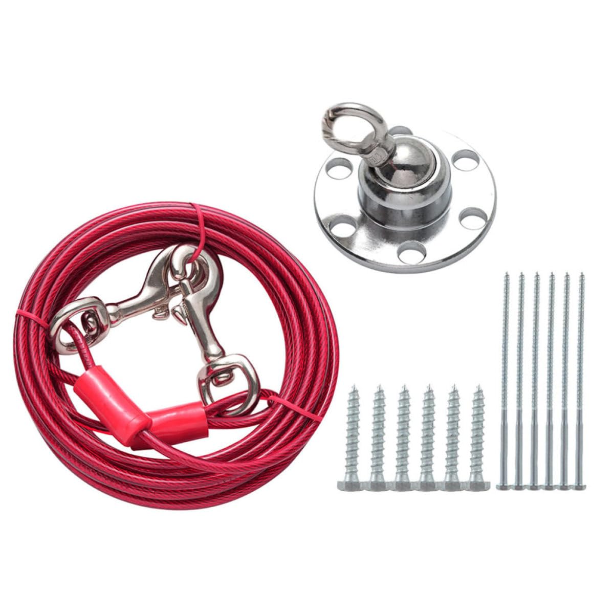 Piquet rotatif 360 degrés Alasum antirouille avec vis de fixation pelouse stable