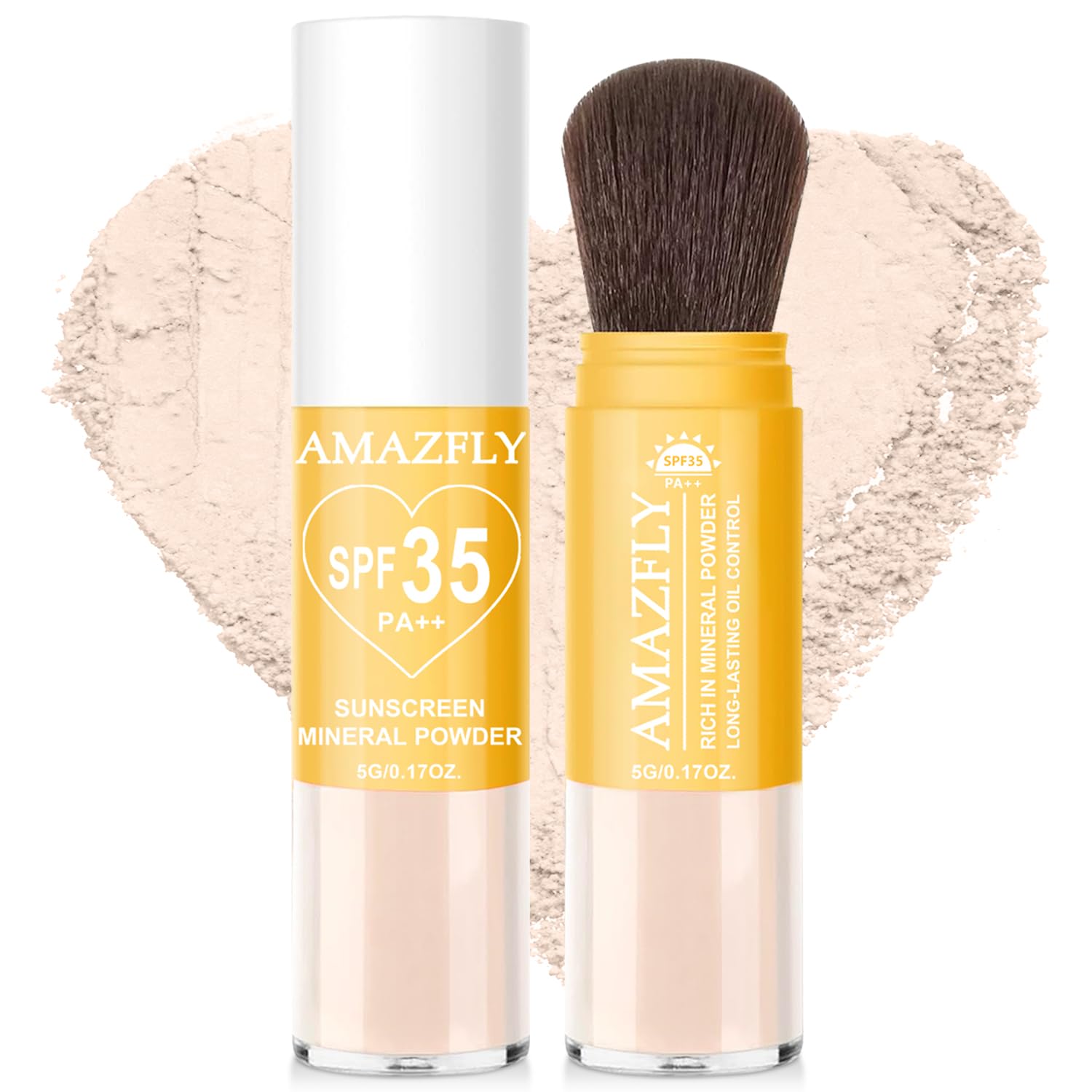 Scarman Mineral Sunscreen Setting Powder SPF 35 for Face & Scalp Translucent