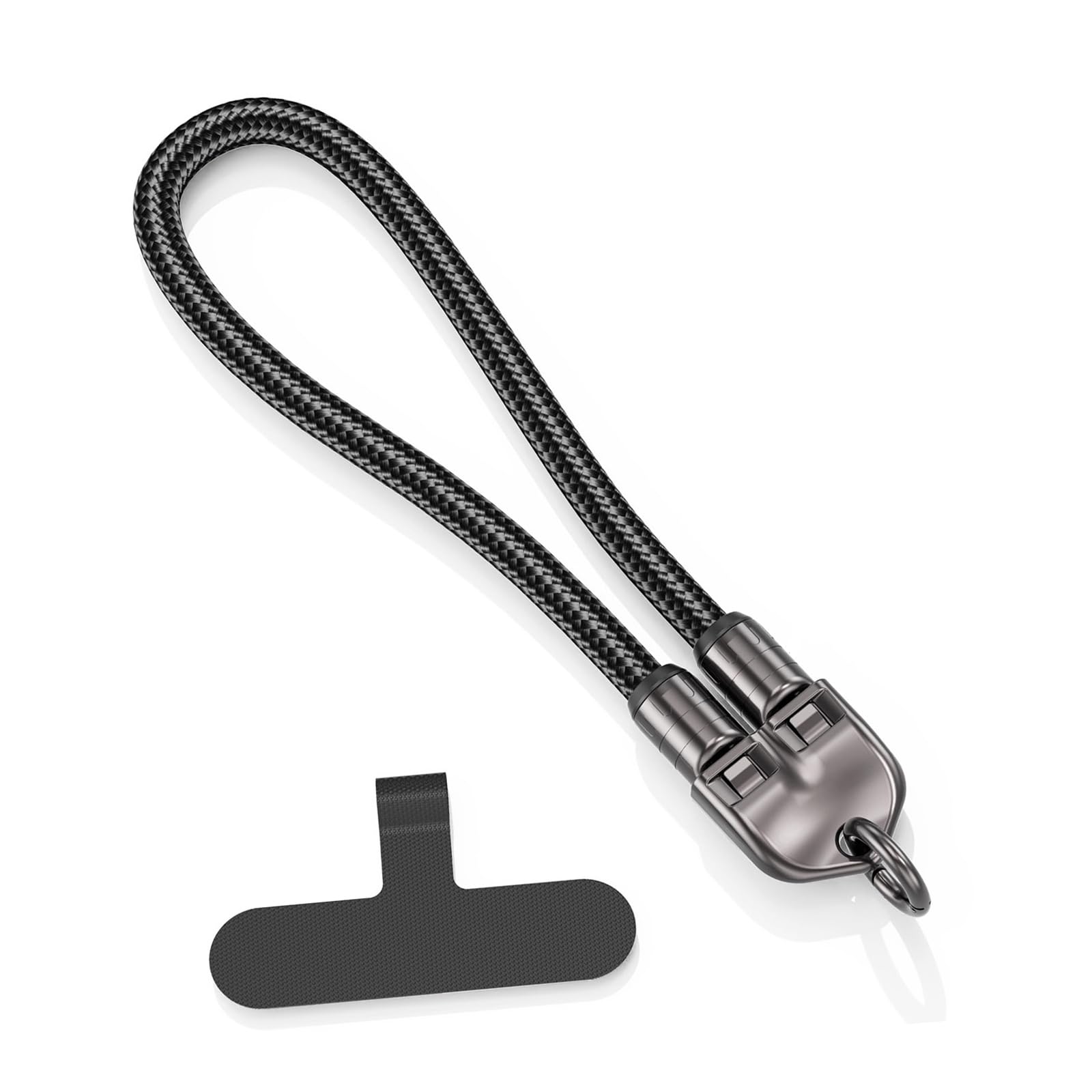 Maxtonser 30cm/11.8in Smartphone Lanyard Fast Charging Cable 2 In 1 Designs for Type C Phones Tablet with Fast Speed Data Transfer
