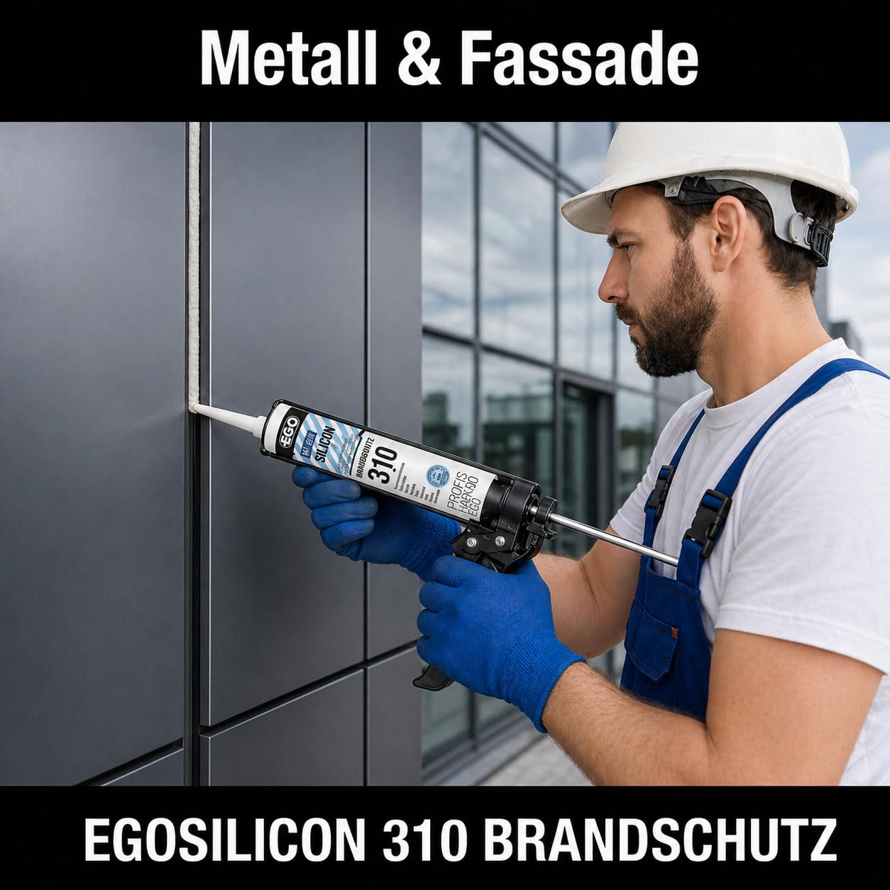 EGOSILICON 310 B1 Brandschutz-Silikon – 20x 310 ml Kartuschen – ideal für feuerhemmende Verglasungen & Fugen mit hohen Brandschutzanforderungen weiss