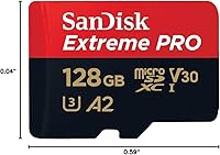 Vista 5 de SanDisk SDSQXCD-128G-GN6MA Extreme Pro MicroSDXC 128GB + adaptador SD Flash 200MB/s 90MB/s A2 C10 V30 U