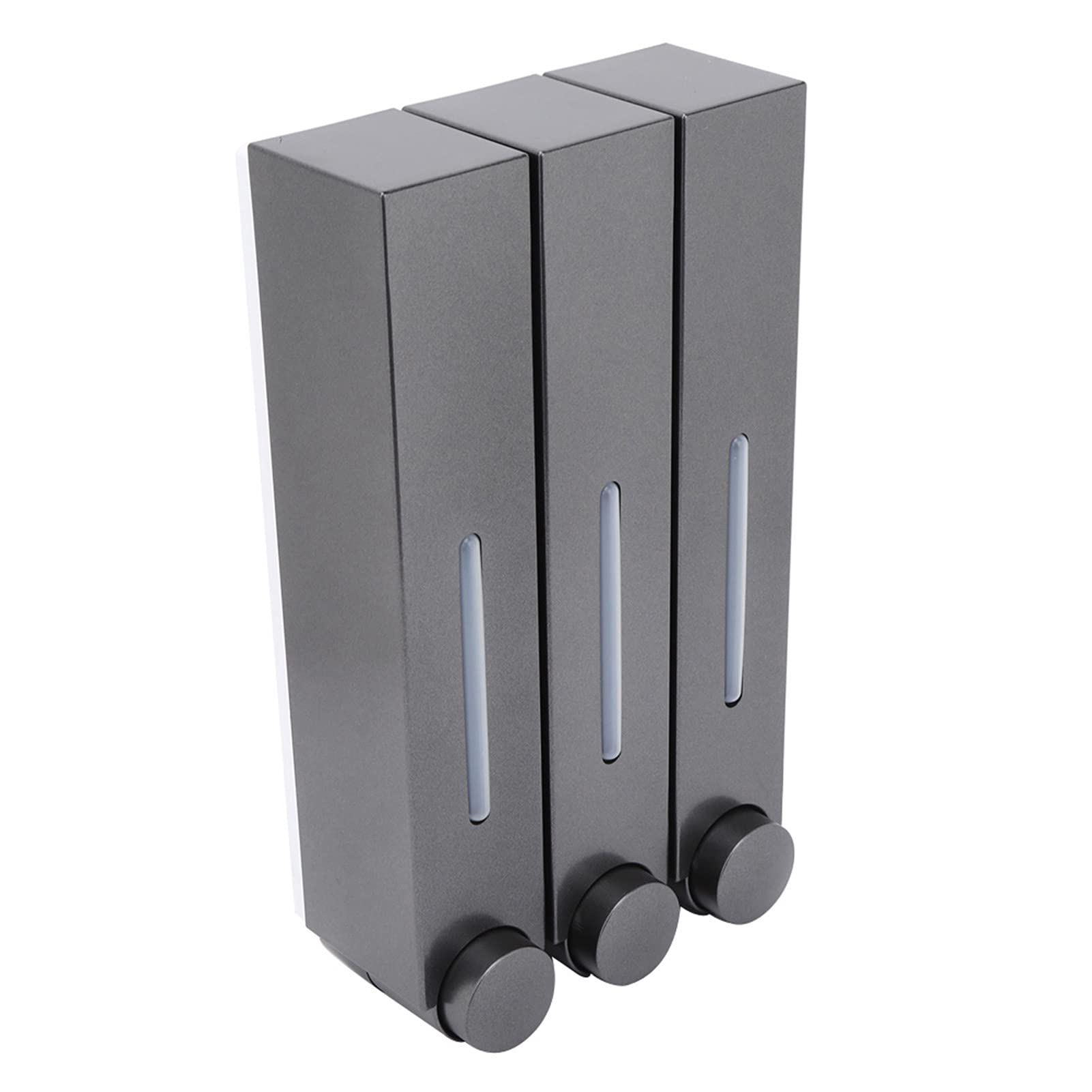 Liquid DispenserShampoo Dispen W Mount Shower Liquid Three Shampoo Dispensers for Hotel Bathroom6028 Silver Three Cups Material the Experience Our with ABS This Excellent (6028 Black Three Cups)