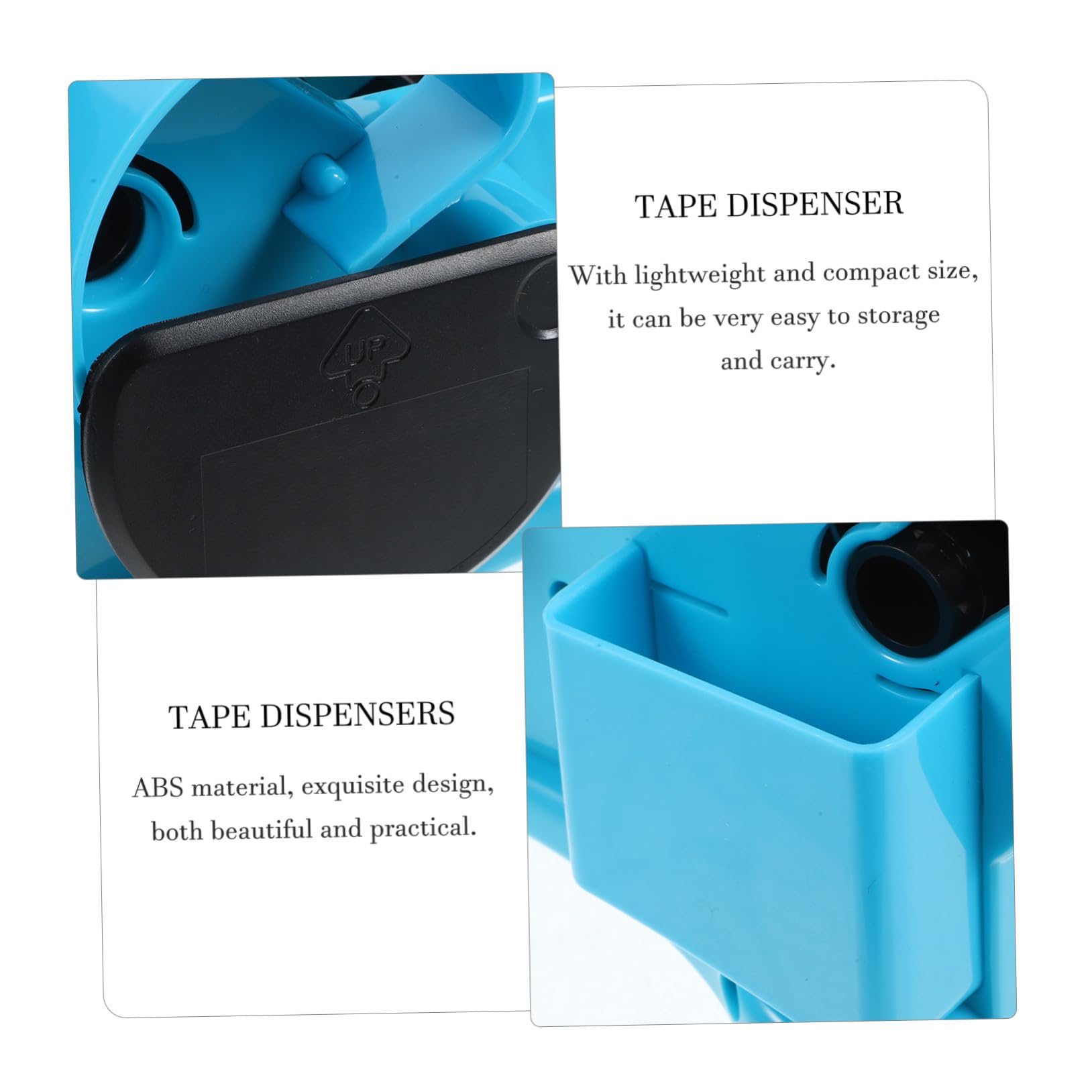 PLAFOPE Multifunktionaler Tape Dispenser Groß für Büro Schule und Zuhause Praktischer Klebebandhalter mit Leichtem Schneidesystem Stabiler Klebebandabroller in Elegantem Blau Vielseitiger