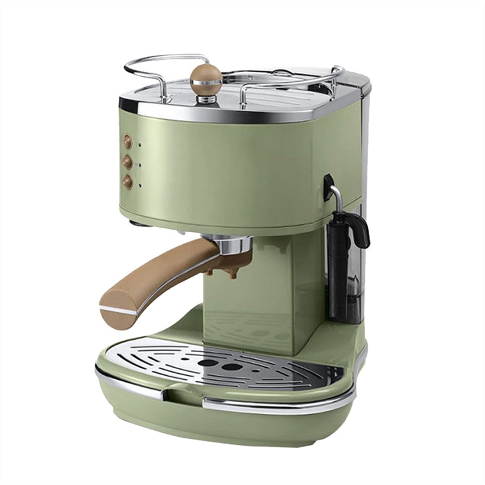 Cafetera Espresso Profesional compacta Bar con esdor de Leche y vaporizador para, Latte Capuchino, Acero Inoxidable depósito Agua extraíble.