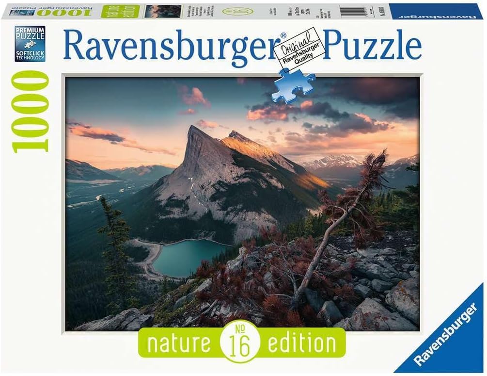 RavensburgerPuzzle 15011 - Evening in the Rocky Mountains - 1000 Pieces Puzzle for Adults and Children from 14 Years, Puzzle with Landscape and Nature