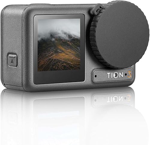 Miniatura 2 de Paquete de 2 fundas protectoras de silicona para lente de lentes suaves, compatibles con DJI Action 5Pro43, lavable, antipérdida, con agujero para