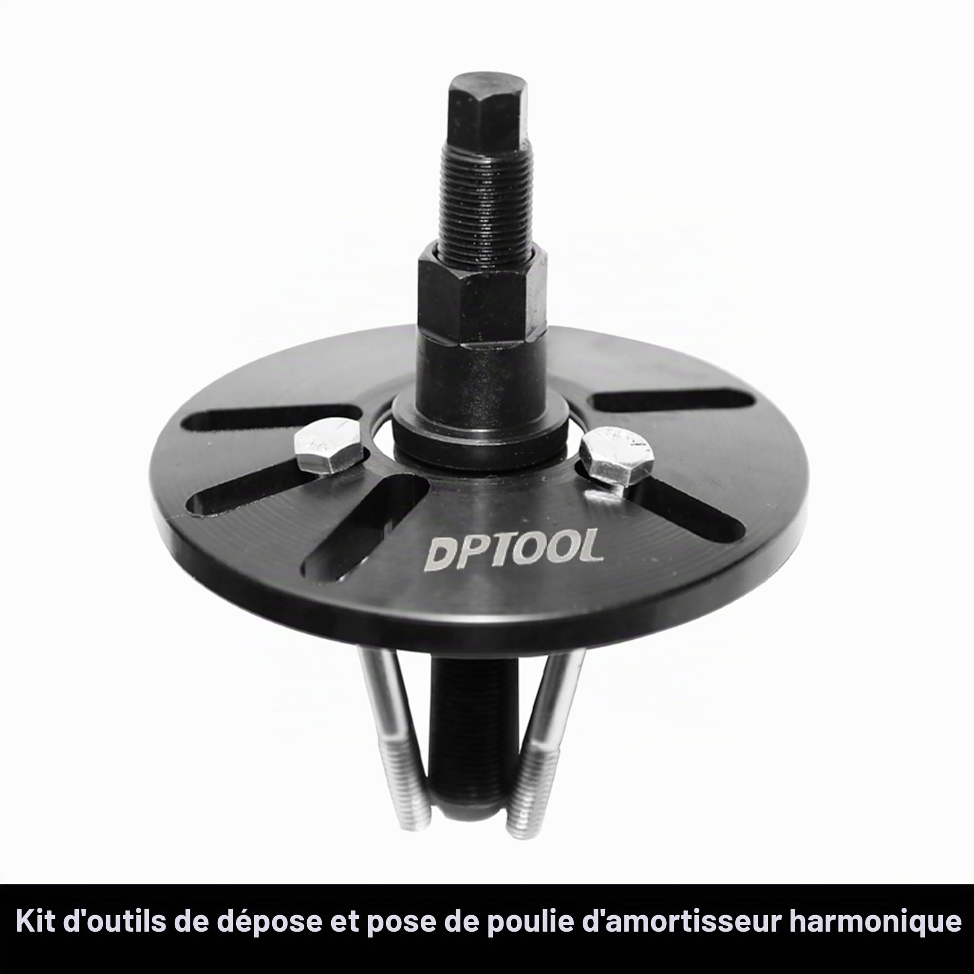 DPTOOL Outils de retrait et d'installation d'extracteur d'équilibreur harmonique Extracteur de volant d'inertie