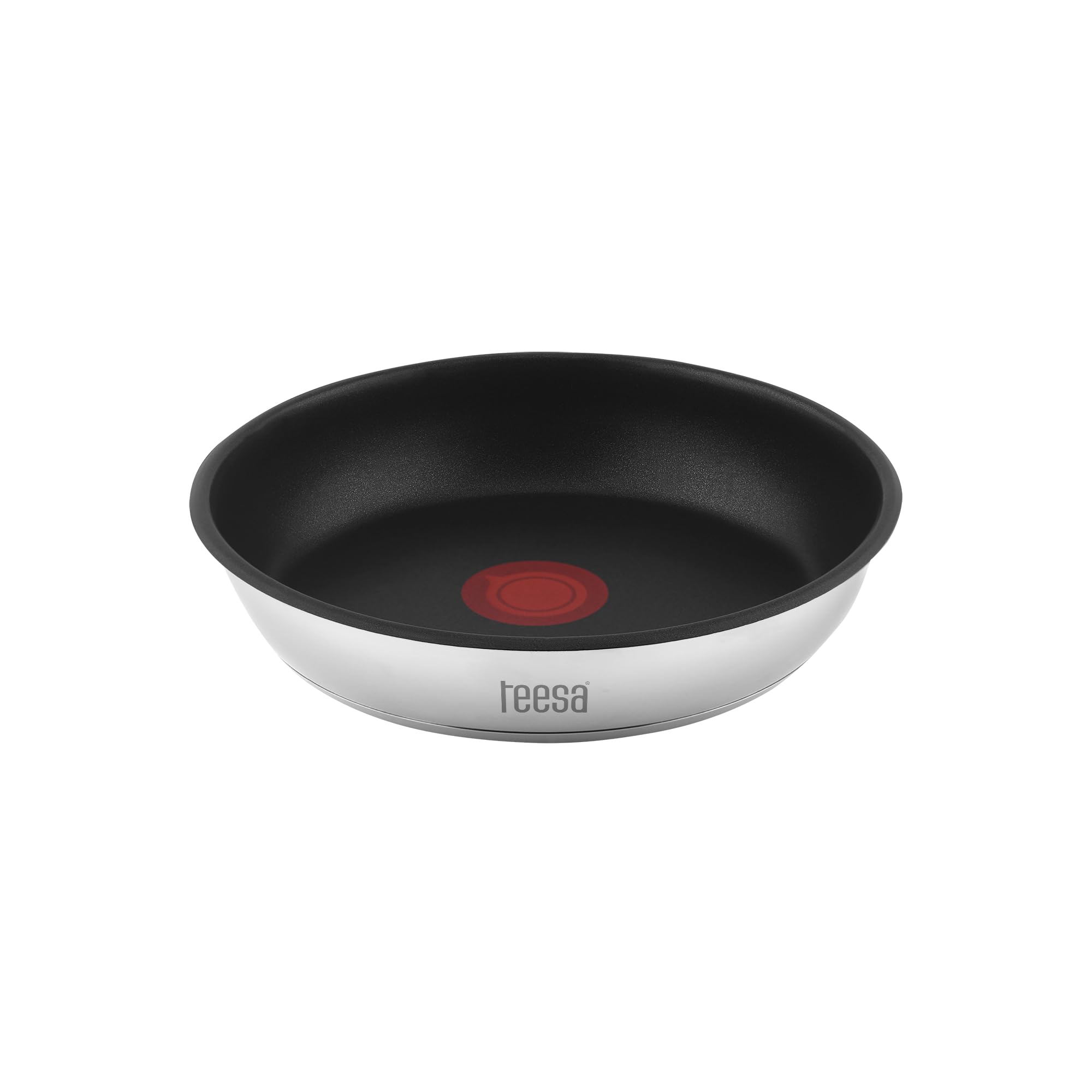 Teesa Zestaw 3 Patelni z Odłączaną Rączką 22cm 24cm 28 cm Tytanowa Powierzchnia FRYING PANS SINGLE HAND Stal Nierdzewna Typ 304 Wszystkie Rodzaje Kuchenek TSA0155