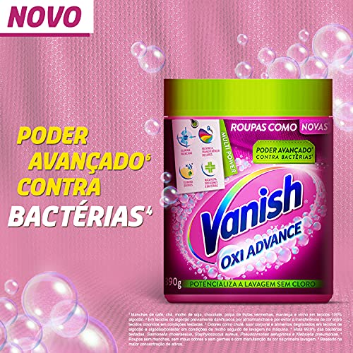 Tira Manchas em Pó Vanish Oxi Advance 330g Refil Econômico para roupas coloridas, Vanish, Rosa